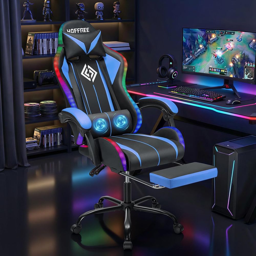 LED-gamingstoel met massage RG - Video Gaming & Esports Usd Acc recensie en prijs